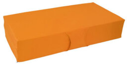 Mattress Guru Double Folding Z Bed, Tri - Folding Futon Mattress, Travel Camping Bed With Protective Travel Cover, Orange - thumbnail 2