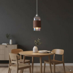 2Pcs Modern Copper Glass Pendant Light Shade 12Cm X 20Cm With Shade Reducer Plate Lampshades - thumbnail 4