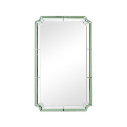 Melody Maison Rectangle Green Glass Art Deco Wall Mirror 60Cm X 100Cm - thumbnail 8