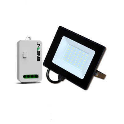 Ener-J 30W Led Flood Light Pre Wired With Eco Series 500W Non Dimmable Rf Receiver - image 1