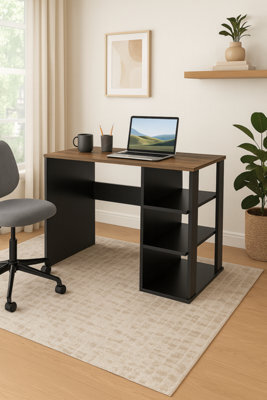 Decorotika Polina Computer Desk Black Walnut - image 1