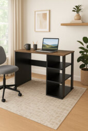 Decorotika Polina Computer Desk Black Walnut