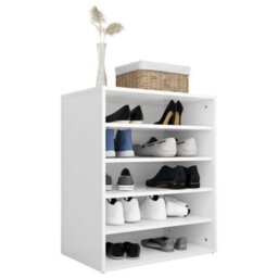 Berkfield Shoe Cabinet White 60X35X70 Cm Engineered Wood - thumbnail 8