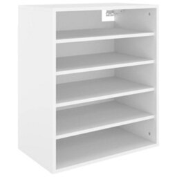 Berkfield Shoe Cabinet White 60X35X70 Cm Engineered Wood - thumbnail 4