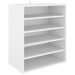 Berkfield Shoe Cabinet White 60X35X70 Cm Engineered Wood - thumbnail 2