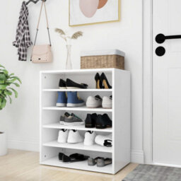 Berkfield Shoe Cabinet White 60X35X70 Cm Engineered Wood - thumbnail 7