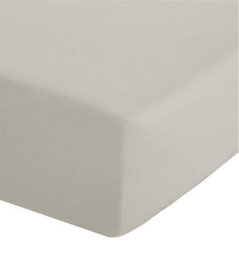 Catherine Lansfield Bedroom Easy Iron Percale Combed Fitted Sheet 25Cm Depth Cream - thumbnail 1