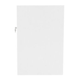MonsterShop White Shop Counter Led Light B 1500mm Lockable Sliding Doors 2 Keys Retail Storage Unit Display Showcase Cabinet Reception Desk - thumbnail 3