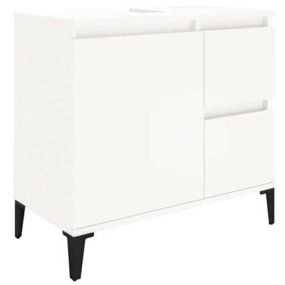 Berkfield Durable Bathroom Cabinet White 65X33X60 Cm Engineered Wood