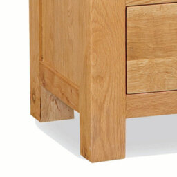 Zelah Oak 5 Drawer Tallboy Chest Fully Assembled - By Roseland Furniture - thumbnail 6