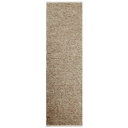 Melrose Hand Woven Taupe Sahara Wool Indoor Area Runner Rug 060/230Cm - thumbnail 3
