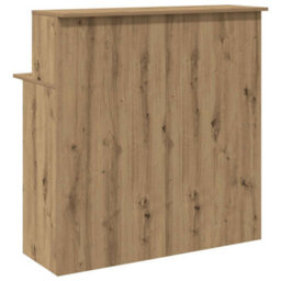 Berkfield Durable Reception Desk Artisan Oak 100X50X103.5 Cm Engineered Wood - thumbnail 7