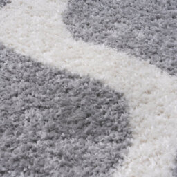 The Rugs Moodi Shaggy Grey Tarn Rug Runner Abstract Thick High Pile For Living Rooms, Bedrooms, Hallways, Kitchens - thumbnail 3