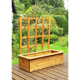Marlborough Traditional Extra Large Kensington Wooden Planter X 2 - thumbnail 1