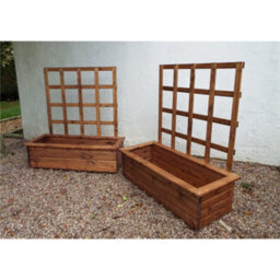 Marlborough Traditional Extra Large Kensington Wooden Planter X 2 - thumbnail 3
