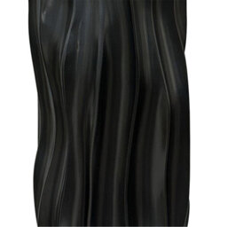 Vanity Living 72Cm Pearl Grey Ridges Design Polyresin Vase, Extra Tall Decorative Floor Vase For Living Room - thumbnail 3