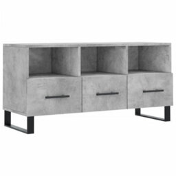 Walplus Tv Cabinet Concrete Grey 102X36X50 Cm Engineered Wood - thumbnail 2