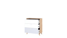 Arte Mood-05 Chest Of Drawers - Stylish, Contemporary Storage Unit With Three Drawers (H)970mm (W)900mm (D)400mm - thumbnail 2
