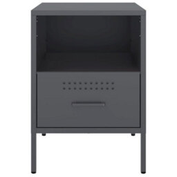 Berkfield Bedside Cabinets 2 Pcs Anthracite 36X39X50.5 Cm Steel - thumbnail 6