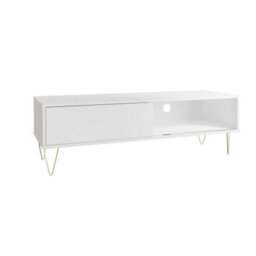 Timber Art Design Tv Cabinet Sliding Door White Living Room Furniture - thumbnail 3