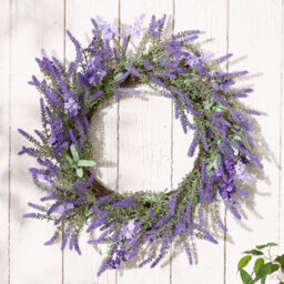 Dibor Luxury Lavender Summer Door Wreath, Spring Wreath 50Cm - thumbnail 1