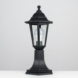 Valuelights Mayfair Traditional Black Ip44 Outdoor Garden Lamp Post Lantern Light - thumbnail 4