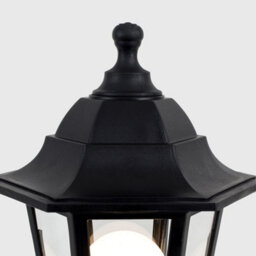 Valuelights Mayfair Traditional Black Ip44 Outdoor Garden Lamp Post Lantern Light - thumbnail 3