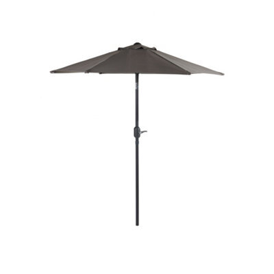 Alfresia Charcoal 2M Outdoor Garden Parasol With Tilt Function - image 1