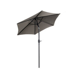 Alfresia Charcoal 2M Outdoor Garden Parasol With Tilt Function - thumbnail 2