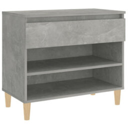 Berkfield Elegant Shoe Cabinet Concrete Grey 70X36X60 Cm Engineered Wood - thumbnail 1