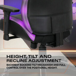 X Rocker Kunai Rgb Gaming Chair With Neo Motion Led Lights, Adjustable Armrests, 135 Degree Recline, Height Adjustable Seat - thumbnail 7