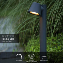 Lucide Dingo 700 Led Outdoor Bollard Light Anthracite - thumbnail 2