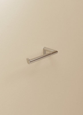 Cosmic Toilet Roll Holder, Chrome, Minimalist Style, Anti- Corrosion, Screw-In, Micra Collection - image 1