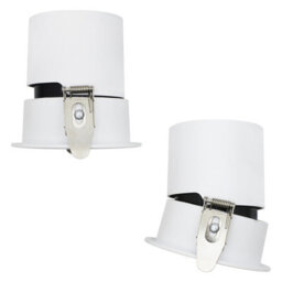 Long Life Lamps Company 10W Adjustable Recessed Round Led Downlight Warm White Cdl10Ww Pack Of 4 - thumbnail 5