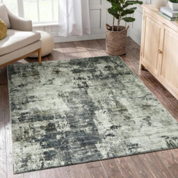 Ameha Traditional Grey Abstract Rug Living Room Study Room Area Carpet 120X170 Cm Luxury Classic Frost Cashmere Rugs - thumbnail 2