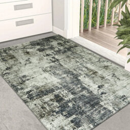 Ameha Traditional Grey Abstract Rug Living Room Study Room Area Carpet 120X170 Cm Luxury Classic Frost Cashmere Rugs - thumbnail 5