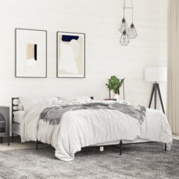 Berkfield Bed Frame Without Mattress Grey Sonoma 160X200 Cm - thumbnail 1
