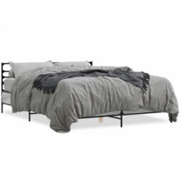 Berkfield Bed Frame Without Mattress Grey Sonoma 160X200 Cm - thumbnail 2