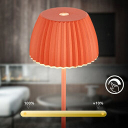 Briloner Battery Powered Orange Dimmable Rechargeable Table Lamp - thumbnail 6