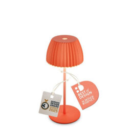 Briloner Battery Powered Orange Dimmable Rechargeable Table Lamp