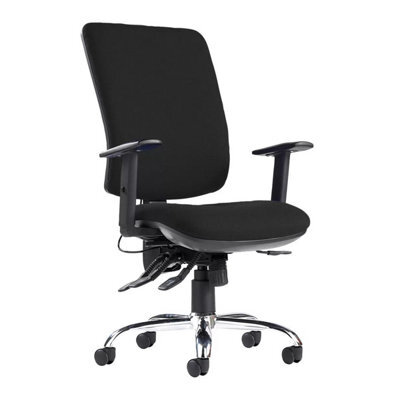 Xample Senza Ergonomic Asynchro Task Chair Black Adjustable Lumbar, Cmhr Foam Seat, Tilt & Height Controls, 360 Swivel, 150Kg Capacity - image 1