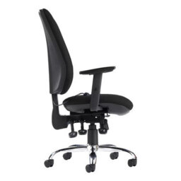 Xample Senza Ergonomic Asynchro Task Chair Black Adjustable Lumbar, Cmhr Foam Seat, Tilt & Height Controls, 360 Swivel, 150Kg Capacity - thumbnail 2