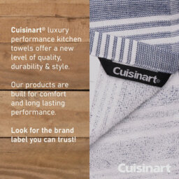 Cuisinart Fouta Professional Blue Rectangle 100% Cotton Yarn Dye Tea Towel 40 X 70Cm Pack Of 2 - thumbnail 6