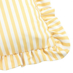 Wylder Millie Ruffle Striped Outdoor Cushion, Yellow, 50 X 50Cm - thumbnail 3