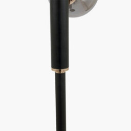 Pacific Lifestyle Glass Ball And Black Metal Floor Lamp For Living Room - thumbnail 4