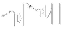 Ilcom Decorative Profile I 50mm X 2700mm X 0.65mm Black Brushed Stainless Steel - thumbnail 5