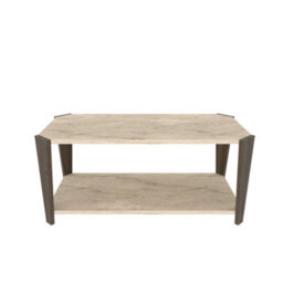 Decorotika Monaco Coffe Table  Walnut Travertine - thumbnail 4