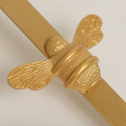 Brass Bee Wreath Hanger - Gold Finish - thumbnail 3