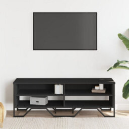 Berkfield Tv Cabinet Black 122X34X41 Cm Engineered Wood - thumbnail 3