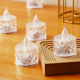 Amorly 12Pack Battery Operated Led Tea Light Candles, Coin Cell Flameless Votive Candles, Warm Light For Halloween, Christmas&party Decor - thumbnail 3